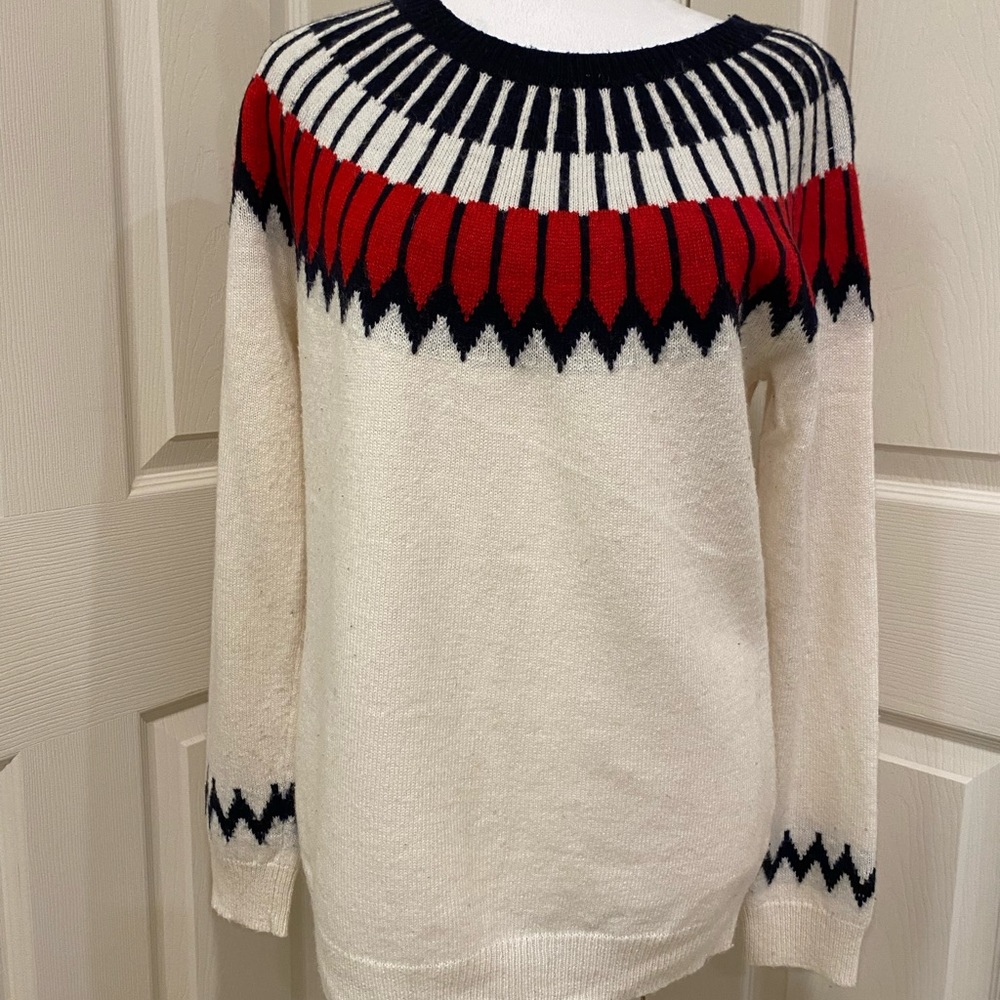 TALBOTS fair isle sweater, size large